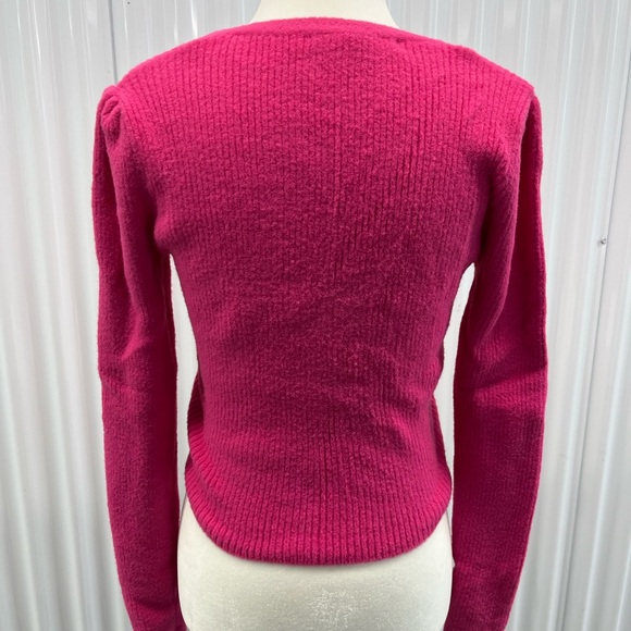 💖 Zara Fuchsia Button-Up Cardigan - Picture 6 of 8